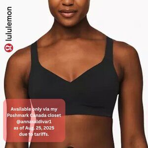 NWOT 32C Lululemon Like Nothing Bra - Black